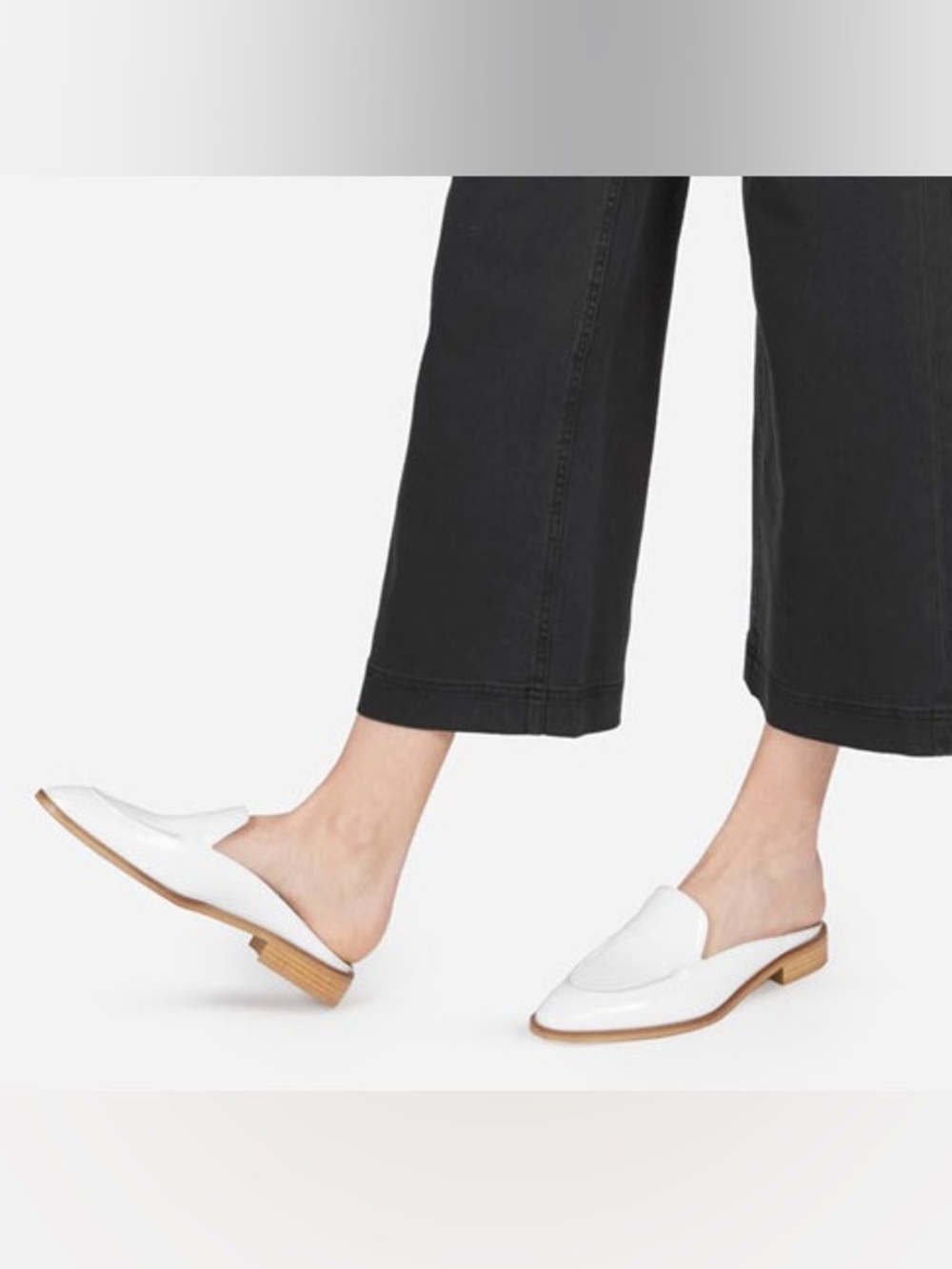 Everlane The Modern Loafer Mule in White size 8